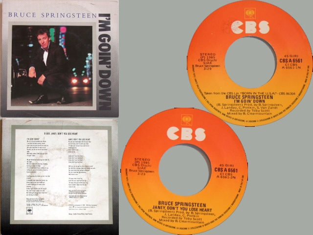 Bruce Springsteen - I'M GOIN' DOWN / JANEY, DON'T YOU LOSE HEART